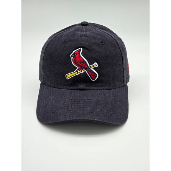 New Era 9Twenty Black St Louis Cardinals Adjustable Baseball Cap Hat - Picture 1 of 5